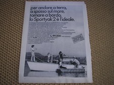 SPORTYAK 2 YACHT INOVAC 1968 ADVERTISING PUBBLICITA REKLAME WERBUNG PUBLICITE