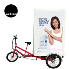 Adbikes. pedal driven Electrical assistance poster Tricycles