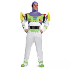 Buzz Lightyear Role Play Halloween Costume  Cosplay Astronaut Bodysuit Party M L