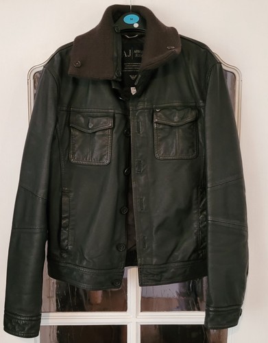 Vintage armani jeans leather - vintage,
