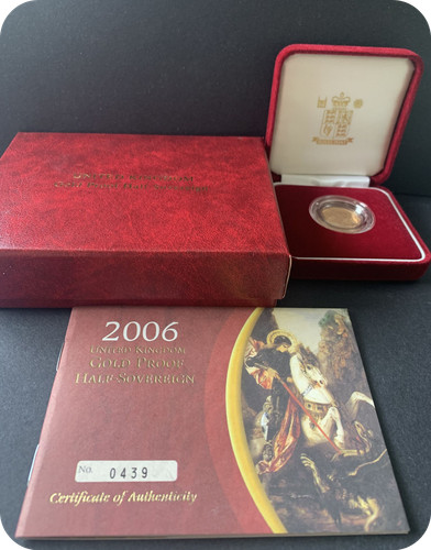 2006 proof half gold - half,