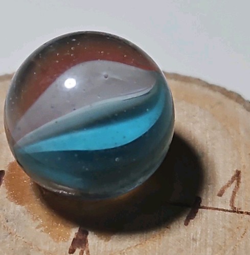 Old glass marble swirl vintage - old,