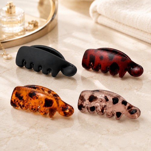 Pack small banana hair clips - 4,