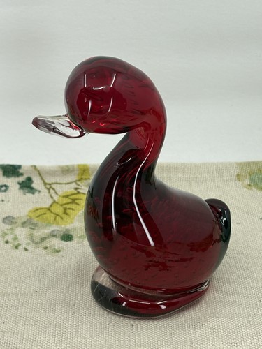 Vintage whitefriars red bubble - whitefriars,