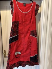 Pause Cafe Red Black Sun Dress