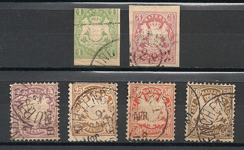 Bavaria stamps 1867 1876 - bavaria,