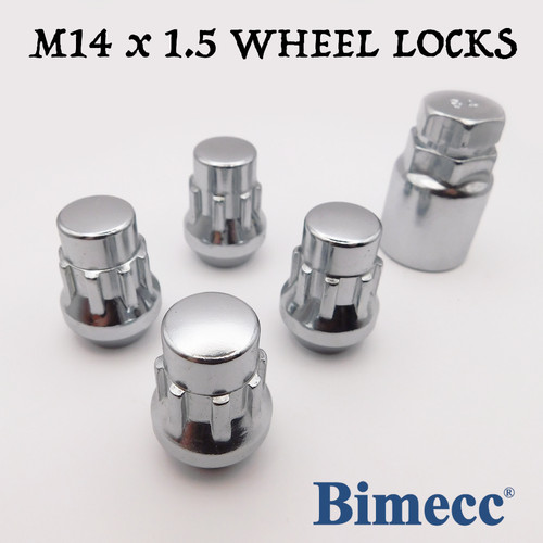 Locking wheel nuts m14x1 - wheel,