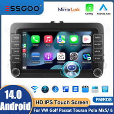 32G Apple Carplay For VW Polo GOLF MK5 MK6 7" Car stereo Radio Android14 SAT GPS