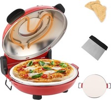 YIBAKE 1200W Electric Countertop Pizza Oven 420°C – 31 cm Stone Plate – Home Kit