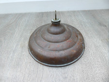 Antique Copper Hot Water Bottle Bed foot Warmer, vintage Metal circular vintage