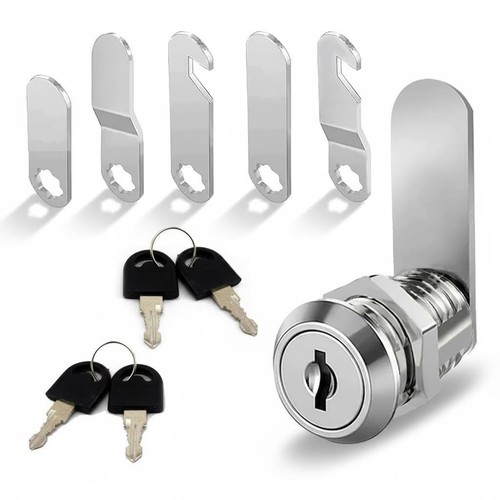Silver mailbox cam lock set - silver,