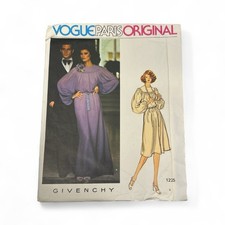 Vogue Paris Original Givenchy Evening Gown Dress Pattern 1225