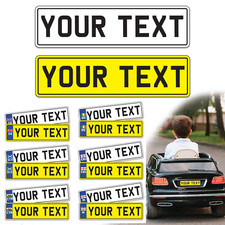 2x Personalised Kids Number