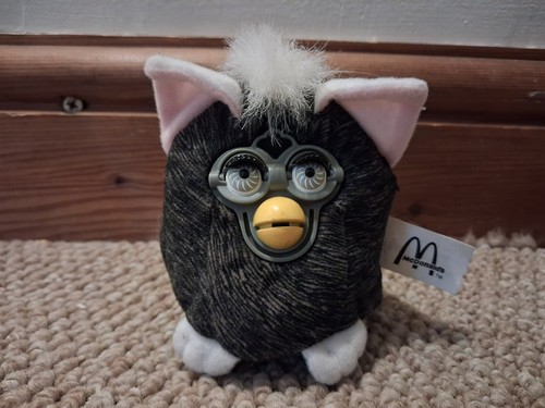 Dark grey furby - dark, meal