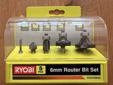 Ryobi 5 PCS 6mm Router Bit Set