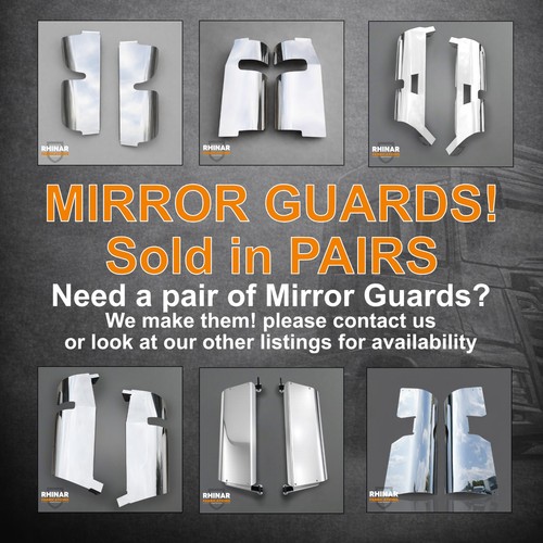 Mirror guards pair - mirror, (stainless