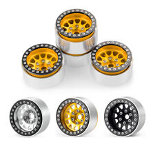 4PCS Offset -10mm CNC 1.9" Beadlock RC Wheel Rims for TRX4 SCX10