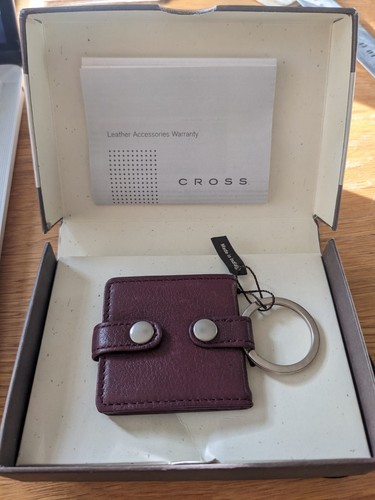 Cross photo key fob purple - key,