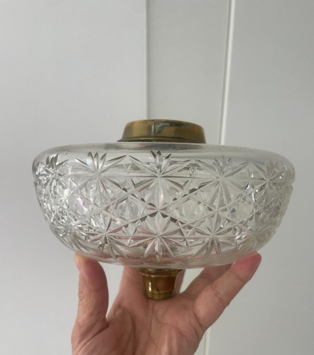 Antique star cut facet - antique,