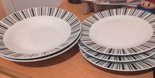 Bowls and x - x, plates