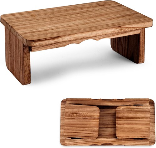 Wooden yoga meditation bench - wooden,