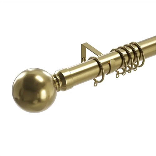 Extendable metal curtain - metal, pole