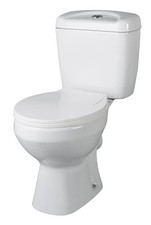 VeeBath WC Toilet Pan & Cistern with Soft Closing Seat (Base Toilet)