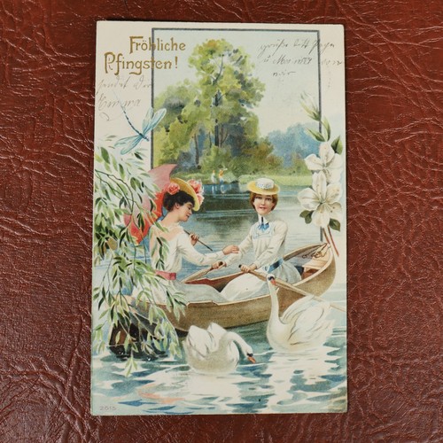 Postcard ladies rowing - postcard,,