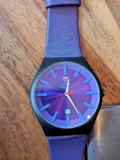 Detomaso Viaregio watch -  never worn, purple, leather strap