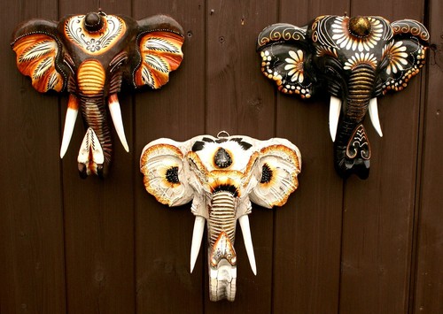 Elephant head wall - elephant, hanging
