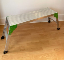 NEW 100cm Aluminium Work Bench Platform Step Ladder Folding Stool COSMETIC FLAWS