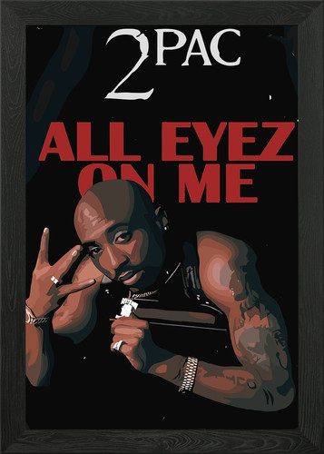 2pac tupac framed - framed, art
