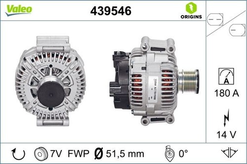 Valeo 439546 alternator 14v - valeo,