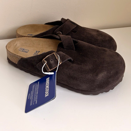 Birkenstock boston brown suede - birkenstock,