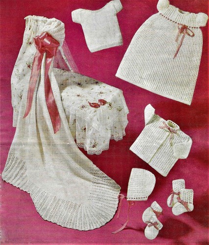 Vintage baby 3ply shawl - , &