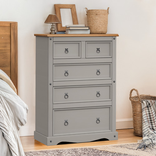 Corona chest drawers grey - of,
