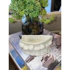 Belleek Parian Porcelain Dory Row Boat Open Salt Trinket Ring Dish Vintage 4th