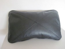 Black Leather Cowhide Cushion