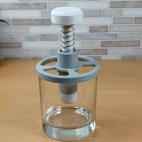 Candle wick press - press, centering