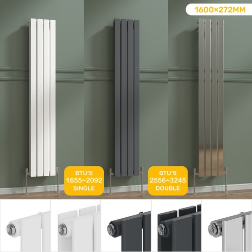Vertical designer radiator - vertical,