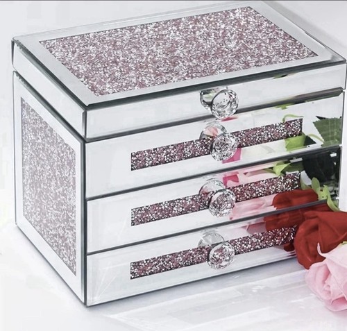 Glass jewellery box - box, with