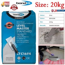 Bond It 20kg Self Levelling Compound Levelmaster Floor Cement Screed Concrete UK