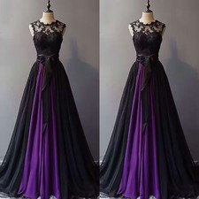 Gothic Chiffon Wedding Dress