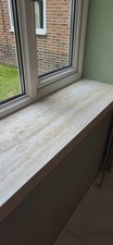 Custom manufacturing Travertine effect tile window sills 