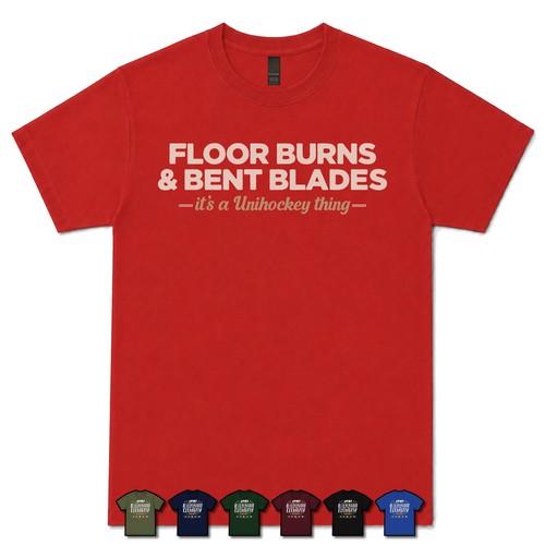 Floor burns bent blades - floor,