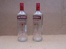 Empty Smirnoff Vodka Bottle