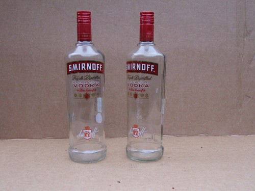 Empty smirnoff vodka - empty,