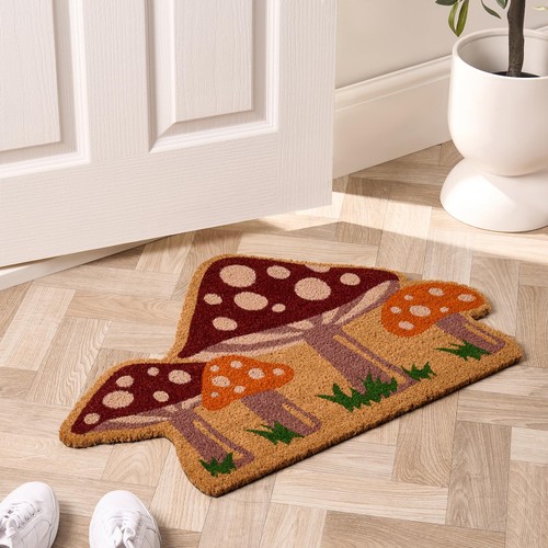 Ohs mushrooms doormat novelty - doormat,