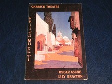 ORIGINAL  SIGNED THEATRE ADVERTISING POSTCARD - KISMET.