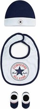 Converse Crib Set Baby Hat Bib